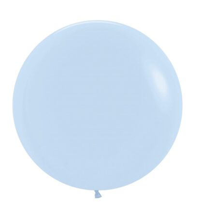 Большой шар на атласной ленте Светло-голубой (макарунс)