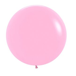 Большой шар на атласной ленте Розовый