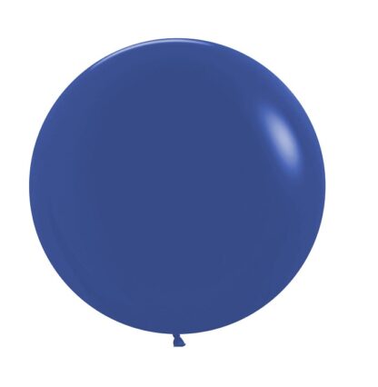 Большой шар на атласной ленте Синий