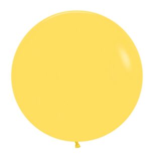 Большой шар на атласной ленте Желтый