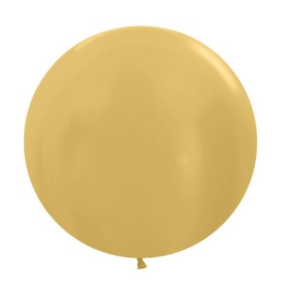Большой шар на атласной ленте Золото