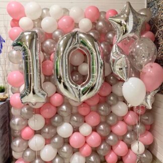 Воздушные шарики «10 лет принцессе»