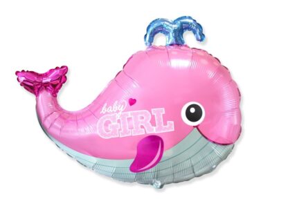 Шар (34»/86 см) Фигура, Маленький кит для девочки