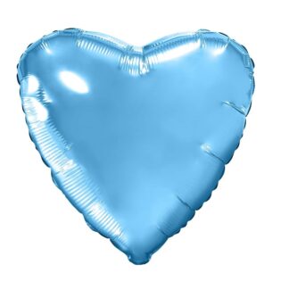 Шар (19”/48 см) Сердце, Голубой