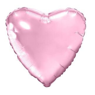 Шар (19”/48 см) Сердце, Нежно-розовый