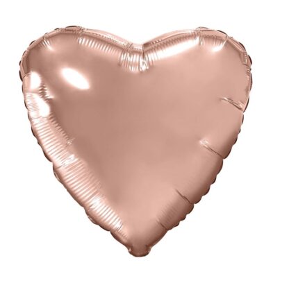 Шар (19”/48 см) Сердце, Розовое Золото