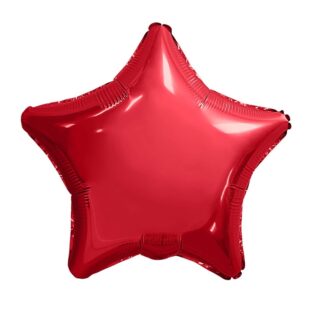 Шар (19”/48 см) Звезда, Красный