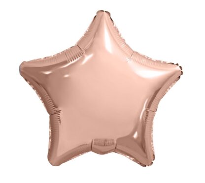 Шар (19”/48 см) Звезда, Розовое Золото