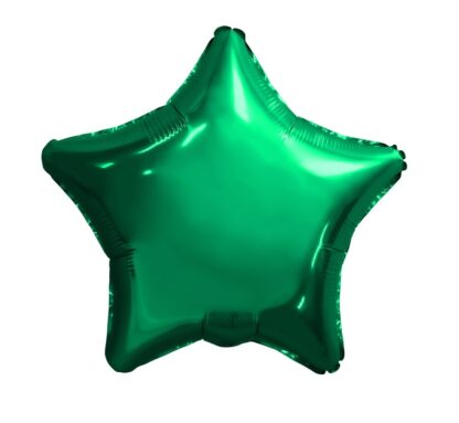 Шар (19»/48 см) Звезда, Зеленый