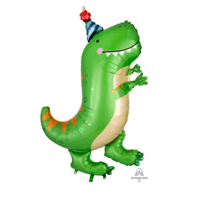 Воздушный шар (34»/86 см) Фигура, Динозавр зеленый