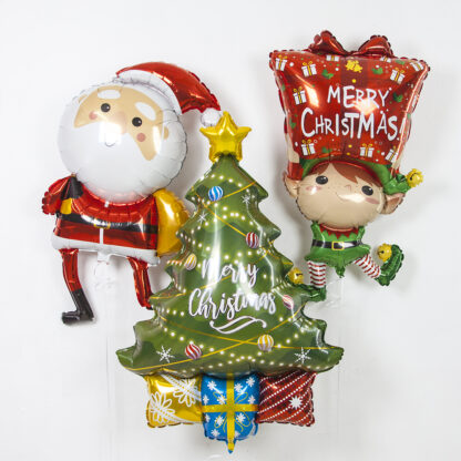 Шар (44»/112 см) Фигура, Дед Мороз с подарками