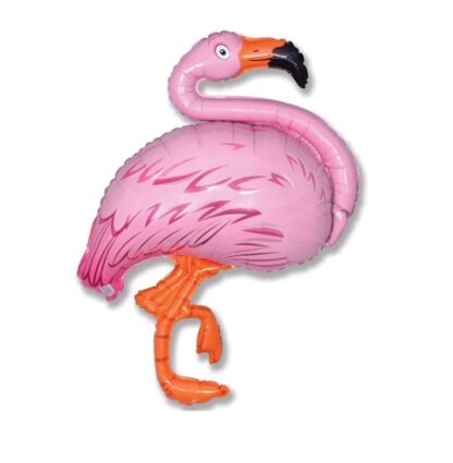 Воздушный шар (51”/130 см) Фигура, Фламинго, Розовый