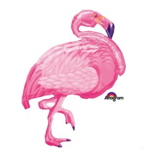 Воздушный шар (35”/89 см) Фигура, Фламинго розовый