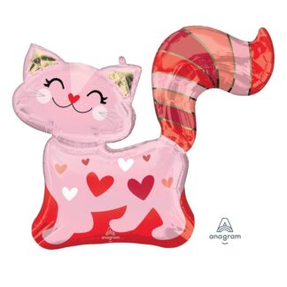 Воздушный шар (31”/78 см) Фигура, Кошка влюбленная