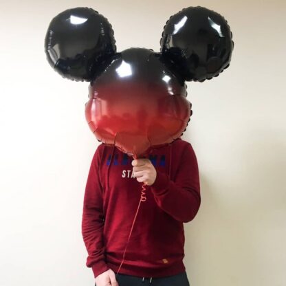 Воздушный шар (27”/69 см) Фигура, Микки Маус голова Омбре