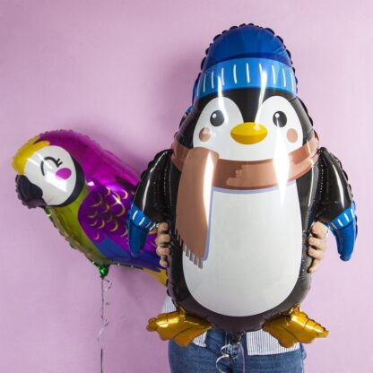 Шар (39»/99 см) Фигура, Пингвин в шапочке