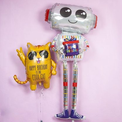 Ходячая фигура Робот с подарком 60»/152 см